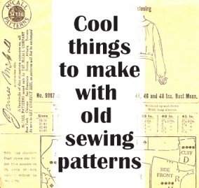 Crafts to make with old sewing pattern paper