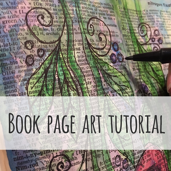 Book page art tutorial 