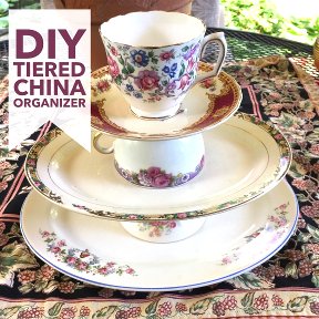 DIY China Tiered Organizer